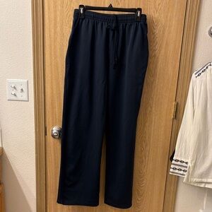 Brandy Melville Navy Drawstring Wide Leg Joggers